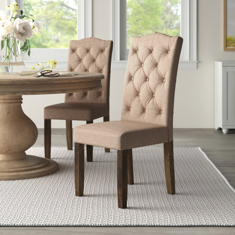 Button tufted dining discount chair